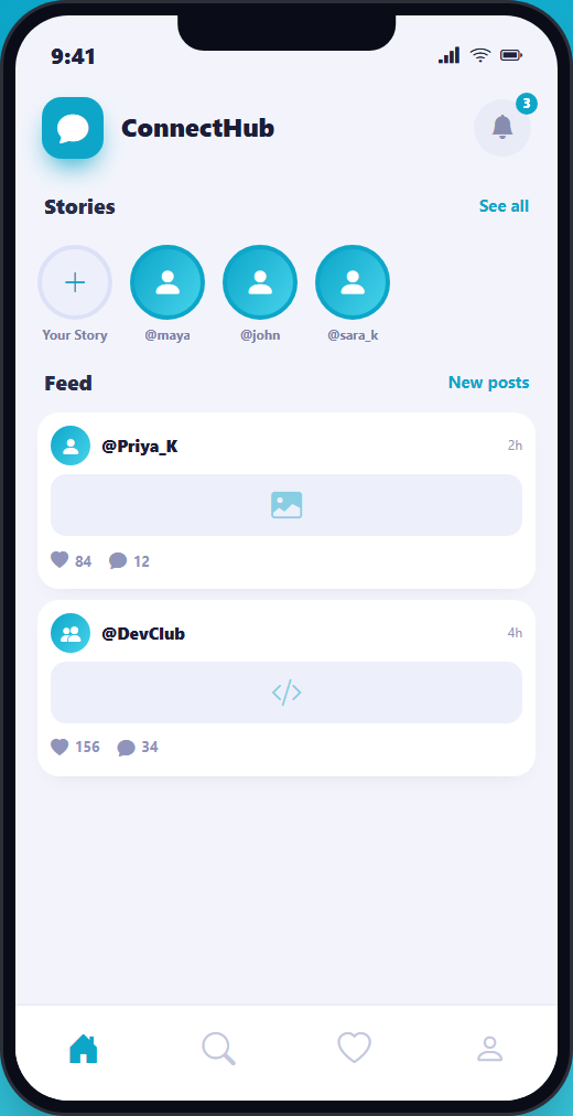 ConnectHub mockup