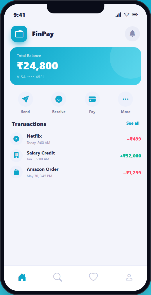 FinPay mockup