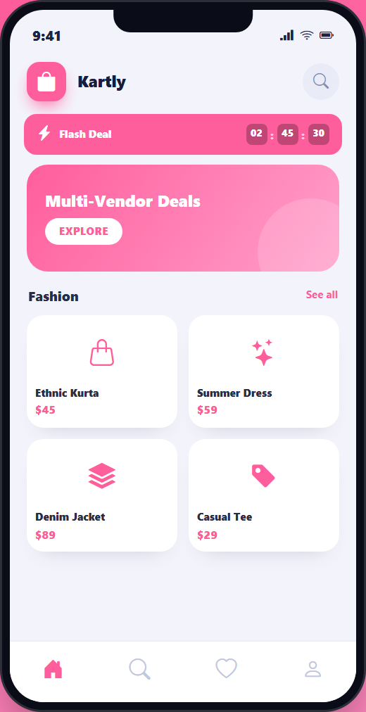 Kartly mockup